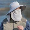 Sombrero de Pescador Impermeable de Secado Rápido para Hombre, Sombrero de Verano para Senderismo y Montañismo al Aire Libre, Ala Ancha, Protección Solar Anti-UV