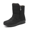 Botas Nuevas de Algodón para Mujer Botas de Invierno para Mujer Talla Grande para Adultos Mayores Botas de Nieve Cálidas Zapatos para Madre 41-43