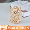 Atacado ins estilo europeu dourado cristal porta-pincéis de maquiagem porta-canetas barril para pincéis de maquiagem porta-caneta de sobrancelha pente