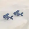 Nuevos Modelos de Aretes para Estudiantes de Dibujos Animados de Animales y Dinosaurios para Comercio Electrónico Transfronterizo: Aretes de Hipopótamo y Tiburón