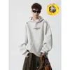 Sudadera Pesada con Bordado Lavado a la Arena Estilo Étnico para Hombre 2026 Marca Nueva de Moda Holgada Casual Versátil Sudadera con Capucha