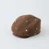 Chapéu de estrela estilo coreano para crianças, novo boné boina de estrela da moda para primavera e outono, boné infantil com aba para frente, boné infantil tipo bico de pato