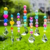Coração Borboleta Colorido Macaron Flor Formato Contas Pingente de Cristal Decoração Atmosfera de Jardim Pingente de Lâmpada de Cristal Abastecimento Transfronteiriço