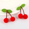 Punto Cereza Bola de Pelo Alta Elasticidad Bola de Pelo DIY Linda Pasador para Niños Alta Elasticidad Hoja DIY Accesorios para Ropa Accesorios