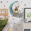 Comércio exterior flor da lua estrelas lustre quarto varanda dormitório decoração de casa adesivos de parede autoadesivo atacado transfronteiriço