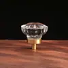Puxador de Ovo de Pombo de Cristal Moderno Europeu Luz Luxo Porta de Guarda-roupa Gaveta Armário Furo Único Puxador Decorativo de Armário