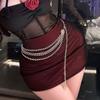 Lemon Story Celebridade da Internet Garota Popular Vestido Floral Sexy Sem Alças com Conjunto de Vestido Slimming de Renda 9373