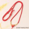 Collar Étnico de Cuerda con Pixiu Oro Cinabrio Jade Buda Joyería Colgante Cuerda Amantes Lanyard de Alta Gama Resistente al Desgaste