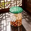 Latas de 85 Calibre con Tapa Suave a Prueba de Polvo de Fácil Apertura, Latas de Empaque Transparente de PET para Galletas, Ciruelas en Conserva, Frutas Deshidratadas y Tiras de Carne de Res, Latas Selladas