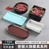 Vajilla de Melamina Estilo Japonés para Restaurante Buffet, Platos Rústicos para Restaurante de Hot Pot, Platos para Barbacoa, Platos Comerciales para Comedor