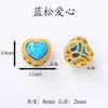 Accesorios estilo chino Chapados en oro Cuentas espaciadoras Pulsera hecha a mano para DIY Cadena para teléfono Color del Dios de la Riqueza Amarillo Colgante de la fortuna que conserva el color Agujero grande Venta al por mayor