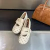 Zapatillas de Casa Elegantes y con Estilo para Verano 2026 con Tacón Oculto, Suela Suave, Moderno Diseño de Lunares, Zapatos de Mujer Individuales para Uso en Exteriores