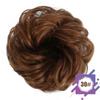 Suministro directo de fábrica Amazon transfronterizo peluca banda de goma rizo anillo para el cabello comercio exterior Europa y Estados Unidos cabeza de bola simulación cabello humano anillo para el cabello de seda