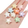 Cuentas de Acrílico Color Chapado AB Corazón de Melocotón Estrella de Cinco Puntas Cuentas Hechas a Mano DIY Collar Pulsera Accesorios para Ropa
