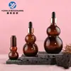En stock botella de vidrio ámbar de doble calabaza para aceites esenciales de 100 ml botella divisoria de vidrio para loción de esencia de 50 ml botella vacía con gotero de 10 ml