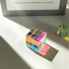 Directo del fabricante: Prisma de cristal K9 vidrio galvanizado atrapasol, el cubo de luz perfecto, adorno atrapasol