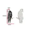 Accesorios para Joyería de Aleación con Goteo de Aceite DIY Colgantes de Mariposa Oscura Murciélago Pendientes Pendientes Pulsera Colgante W508