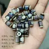 Cuentas de cerámica cocidas en horno de alta temperatura de Jingdezhen, varias formas de cuentas sueltas para accesorios de ropa, accesorios para pulseras de agujero recto, cuentas de cerámica