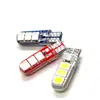 Bombilla LED de silicona resistente a altas temperaturas T10 para coche / Luz indicadora de posición / Luz de maletero W5W T10 5050 6SMD