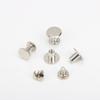 Hebilla de pin de tornillo para cinturón de aleación de zinc al por mayor transfronterizo de fábrica, accesorios para cinturón y bolso, cabeza de cuero, tuerca plana, silla de montar