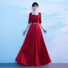 Vestido de Performance para Coro Feminino, Vestido Longo, Novo Modelo 2026, Estilo Canção Vermelha, Traje de Palco para Coro de Estudantes Adultos, Vestido Longo