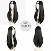Estilo europeo y americano, exclusivamente para ventas transfronterizas: Peluca media escalonada, cabello largo liso, postizo para añadir volumen