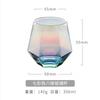 Tetera de Vidrio para Agua Fría Hogareña Hexagonal Diamante Jarra de Agua para Jugos Vaso para Jugos Colorido Galvanizado Juego de Vasos de Agua Frío