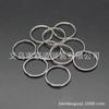 Anillo conector de llavero de acero inoxidable de 10-14 mm, anillo conector de doble argolla, anillo abierto, material para accesorios de joyería DIY