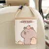 Cubo de Basura para Coche Lluvia Azul Caja de Almacenamiento Adorable de Dibujos Animados para Respaldo de Asiento de Coche Bolsa de Almacenamiento Decorativa Multifuncional Práctica para Coche