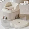Assento de Vaso Sanitário Infantil para Idades 0-3, Penico para Uso Doméstico com Encosto, Penico de Treinamento para Bebês, Banquinho Mágico para Vaso Sanitário