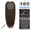 Peluca para Aumentar el Volumen, Sin Costuras y Transpirable, Peluca Superior con Raya en Medio, Cabello Largo Recto en Capas, Corona Alta, Peluca de Moda y Versátil