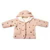 Casaco Feminino Outono Inverno 2026 Novo Estilo Roupas de Inverno Estilosas para Crianças Acolchoado Engrossado Bebê Menina Inverno Suéter Peludo com Veludo