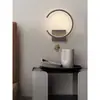 Mesita de noche Extremadamente Simple Moderna Dormitorio Distintivo Creativo Nórdico Sala de Estar Pasillo Pared de Fondo Notch Decorativo Lámpara de Pared