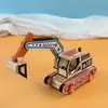 Uma Variedade de Séries de Modelos de Carros de Madeira, Escavadeiras de Madeira, Veículos de Engenharia de Transporte, Carros de Madeira, Artesanato Turístico, Atacado