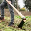 Enxada de Forja Doméstica para Jardinagem, Ferramenta Agrícola Multifuncional de Aço Manganês, Enxada para Remoção de Ervas Daninhas, Enxada Tradicional para Capinar