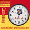 Fabricantes de fuentes, exportación, regalos publicitarios, sistema de reloj de pared de plástico, relojes de cuarzo montados en la pared