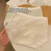 Calzones de Algodón Puro Transpirables que se Ajustan a la Cadera para Niñas 10A Encaje Jacquard Antibacteriano Leggings de Cintura Media para Mujer