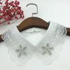 2025 primavera verano otoño invierno aplique cadena de diamantes bordada accesorios para ropa ropa de mujer versátil clásico moda cuello falso decorativo