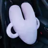 Almohada de Coche con Forma de Corazón Cojín Multiusos para Coche Almohada de Coche de Felpa Almohada Cervical Cojín para Cintura Asiento Almohada para Dormir Infantil