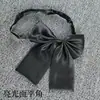 Jk Pajarita de Cuerno Plano Cuello Flor de Cuerno Plano Color Sólido Camisa de Uniforme Japonés Ropa de Marinero Estilo Universitario Pajarita Negra Roja