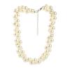 Tendencia Europea y Americana Elegante Exagerado Collar de Perlas Grandes con Incrustaciones de Diamantes para Mujer Sencillo de Alto Nivel para Cena de Celebridades Accesorios Cadena Clavicular