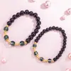 Nuevo Pulsera de Obsidiana Verde Imitación Pulsera de Cristal para Mujeres para Atraer Riqueza y Transferir Cuentas Pulsera para Mejor Amiga Pulsera de Nicho