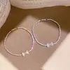 Pulseira de Zircônia em Laço Estilo Coreano Ins, Design de Nicho de Alto Padrão, Pulseira Exquisita, Acessório de Mão Versátil e Elegante para Mulheres