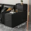 Mesa Auxiliar de Sofá de Lujo Ligero Sala de Estar Madera Maciza Hogar Gabinete Lateral Multifuncional Gabinete Estrecho Pequeño Ultra Delgado Gabinete de Almacenamiento Simple
