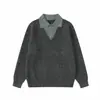 Yidao Vintage 2026 Otoño Nuevo Estilo Japonés Retro Old Money Aspecto de Dos Piezas Bloque de Color Cuello de Camisa Jersey de Punto