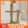 Mesa de Canto Irregular Oca de Concreto Estilo Wabi-Sabi Casa Particular Bancada Doméstica Design de Arte Modelo Mesa de Chá Interna Personalizada