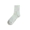 Meias Maternidade Casuais Brancas de Cano Médio, Estilo Fino de Verão, Barra Solta, Meias Slouch de Cor Sólida, Meias Femininas Sem Costura para Primavera e Outono, Absorventes de Suor e Resistentes ao Odor