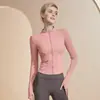 Chaqueta de cremallera de secado rápido para fitness, chaqueta deportiva de yoga para mujer, top de manga larga, alta elasticidad, cómoda, para entrenamiento diario