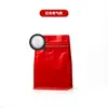 Bolsa de café con base y válvula, Bolsa sellada para granos de café, Empaque de nueces, Bolsa de sellado de ocho lados, Bolsa con cierre hermético para té de flores