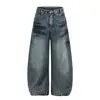 Pantalones Casuales Rectos Sueltos con Adornos de Perlas Marca 2026 Jeans Curvos de Moda Suministro Directo de Fábrica Venta al por Mayor 04
